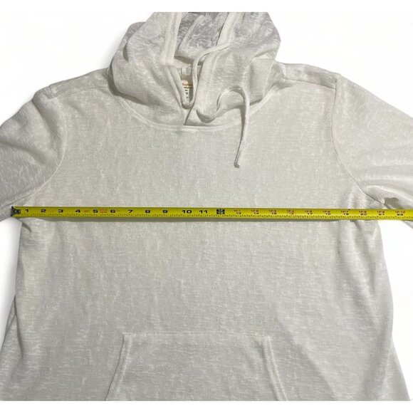 Weatherproof Vintage M/M Cream Polyester Light Sweater Hoodie - Picture 8 of 13